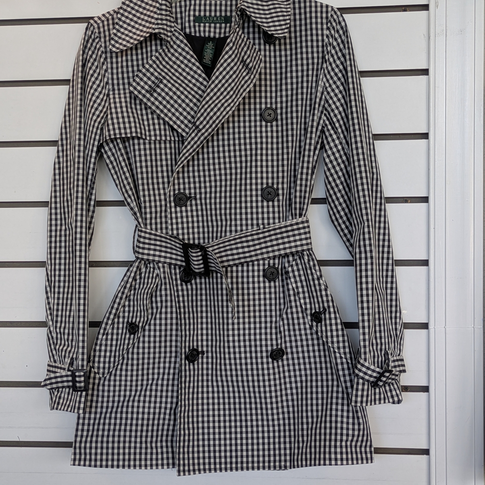 Ralph Lauren Black and White Checkered Jacket
